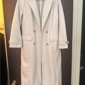 Jason Wu Cream Double-Breasted Trench Coat